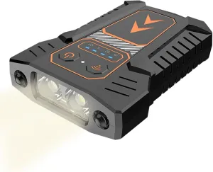 LED Clip on Cap Lights - USB Rechargeable Head Light, Motion Detection LED Headlights | Hat Light Flashlight Lamp with Motion Sensor, Versatile Clip on Headlamp Pair