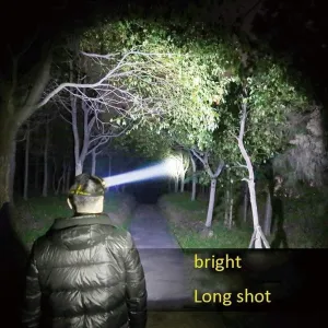 LED Head Torch,Led Headlamp Flashlight,High Lumen Waterproof USB Rechargeable,Up-Close Work Head Light for Outdoor Camping