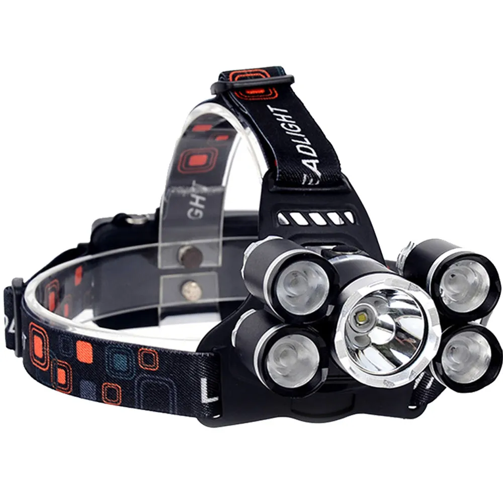 LED Headlamp 50000LM CREE XM-L 5 T6