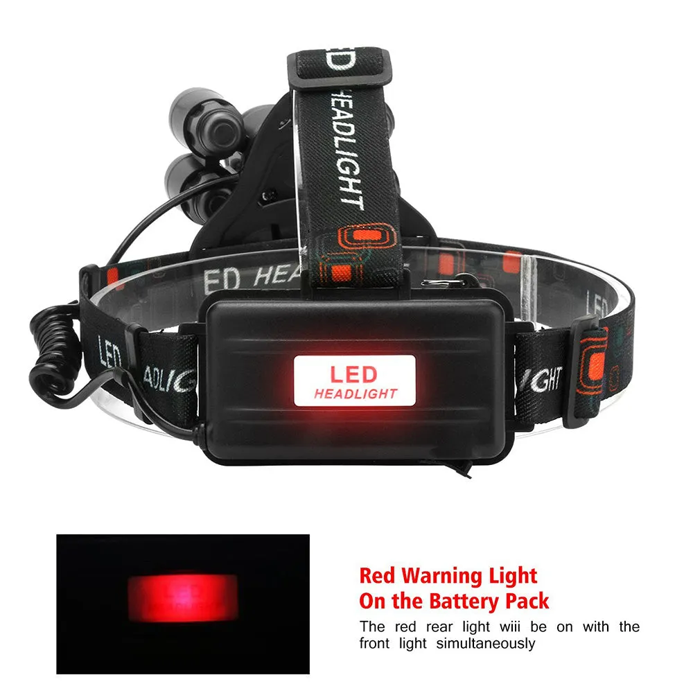 LED Headlamp 50000LM CREE XM-L 5 T6