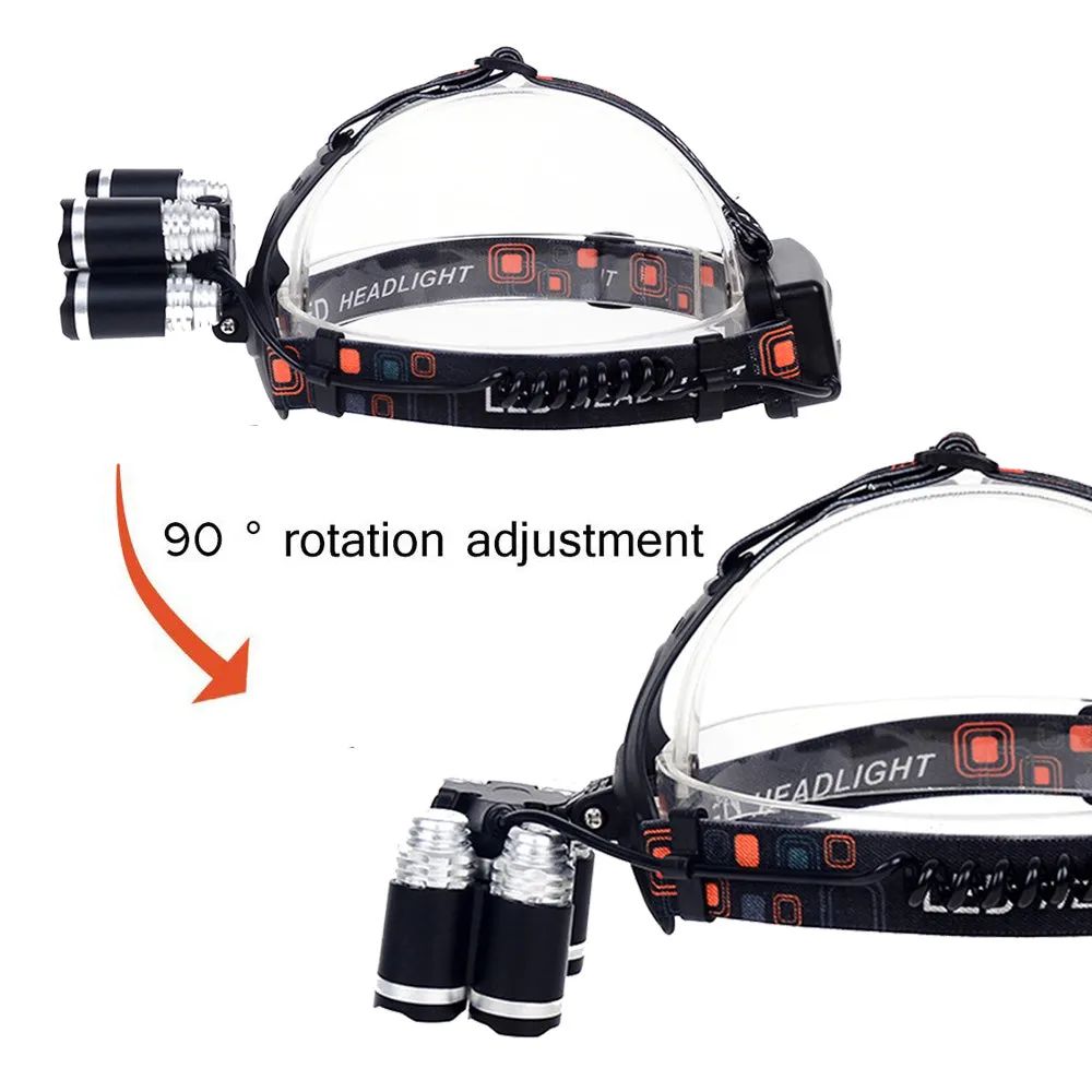 LED Headlamp 50000LM CREE XM-L 5 T6