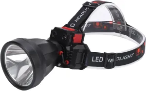Led Headlamp, Solar Sensor Headlight Aluminum Alloy High Brightness Waterproof, Suitable for Night Fishing
