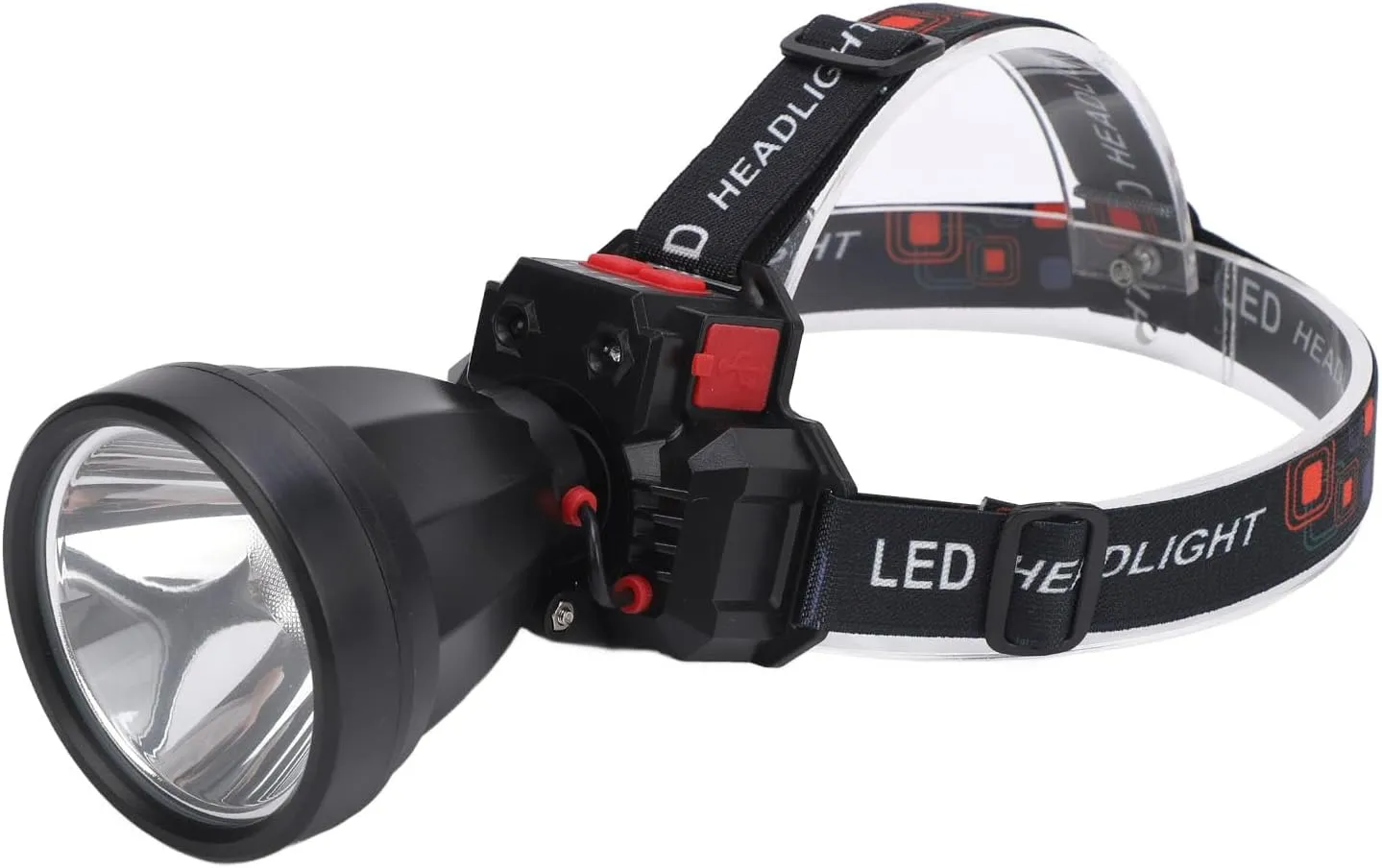 Led Headlamp, Solar Sensor Headlight Aluminum Alloy High Brightness Waterproof, Suitable for Night Fishing