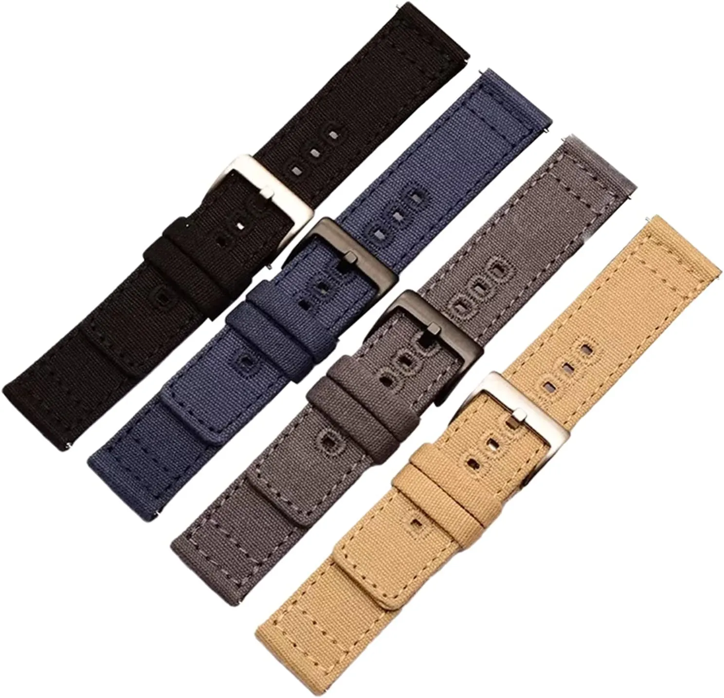 LEVINE watch strapStylish and elegant Watch Straps for Men Women,18/20/22mm Men Wear-resistant Sweat Absort Canvas Nylon Watch Strap Tool-free Quick Release and Installation