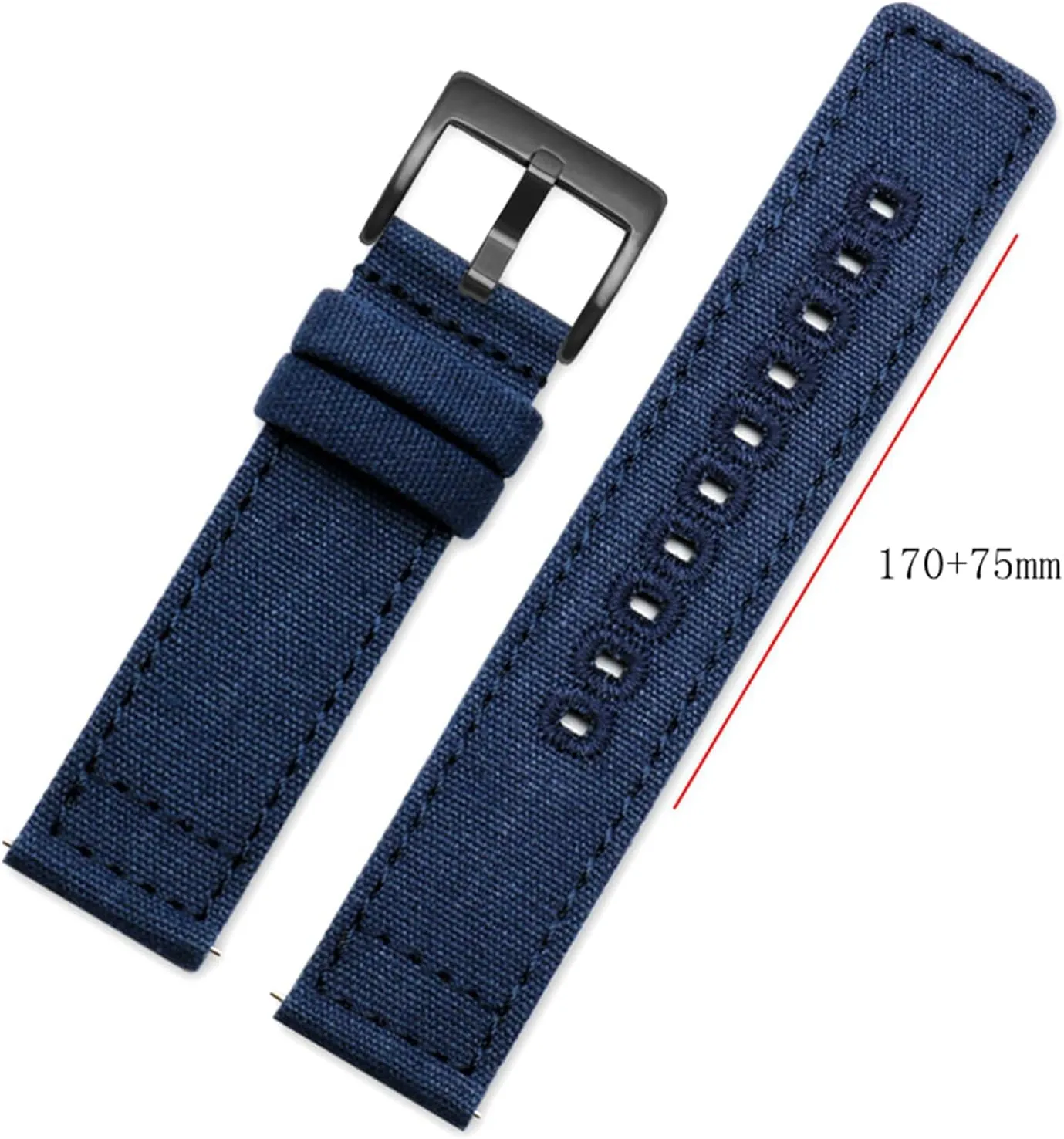 LEVINE watch strapStylish and elegant Watch Straps for Men Women,18/20/22mm Men Wear-resistant Sweat Absort Canvas Nylon Watch Strap Tool-free Quick Release and Installation