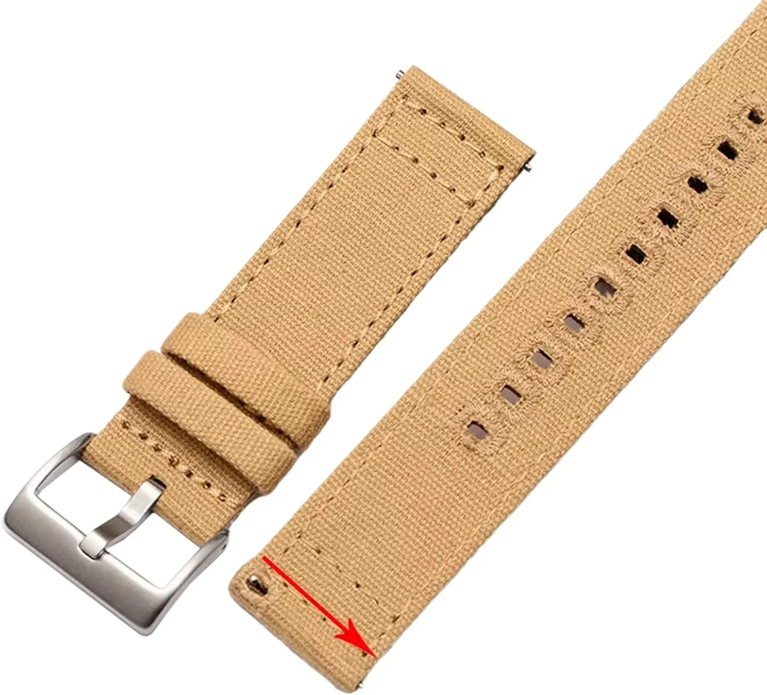 LEVINE watch strapStylish and elegant Watch Straps for Men Women,18/20/22mm Men Wear-resistant Sweat Absort Canvas Nylon Watch Strap Tool-free Quick Release and Installation