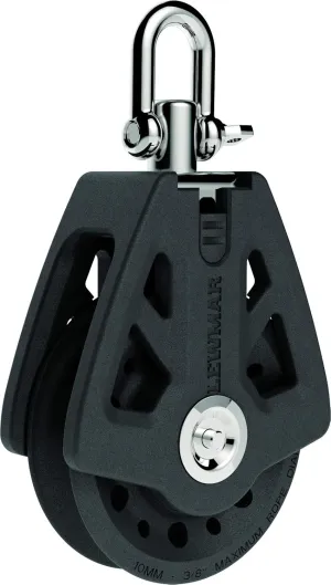 Lewmar 72MM Synchro Block Single – Free-Spin Bearing and self-aligning Head for Smooth Transfer of Power from Deck to sail, Prevents Rope wear, Maximum 7/16" line Size, Safe Working Load 2420 lbs.