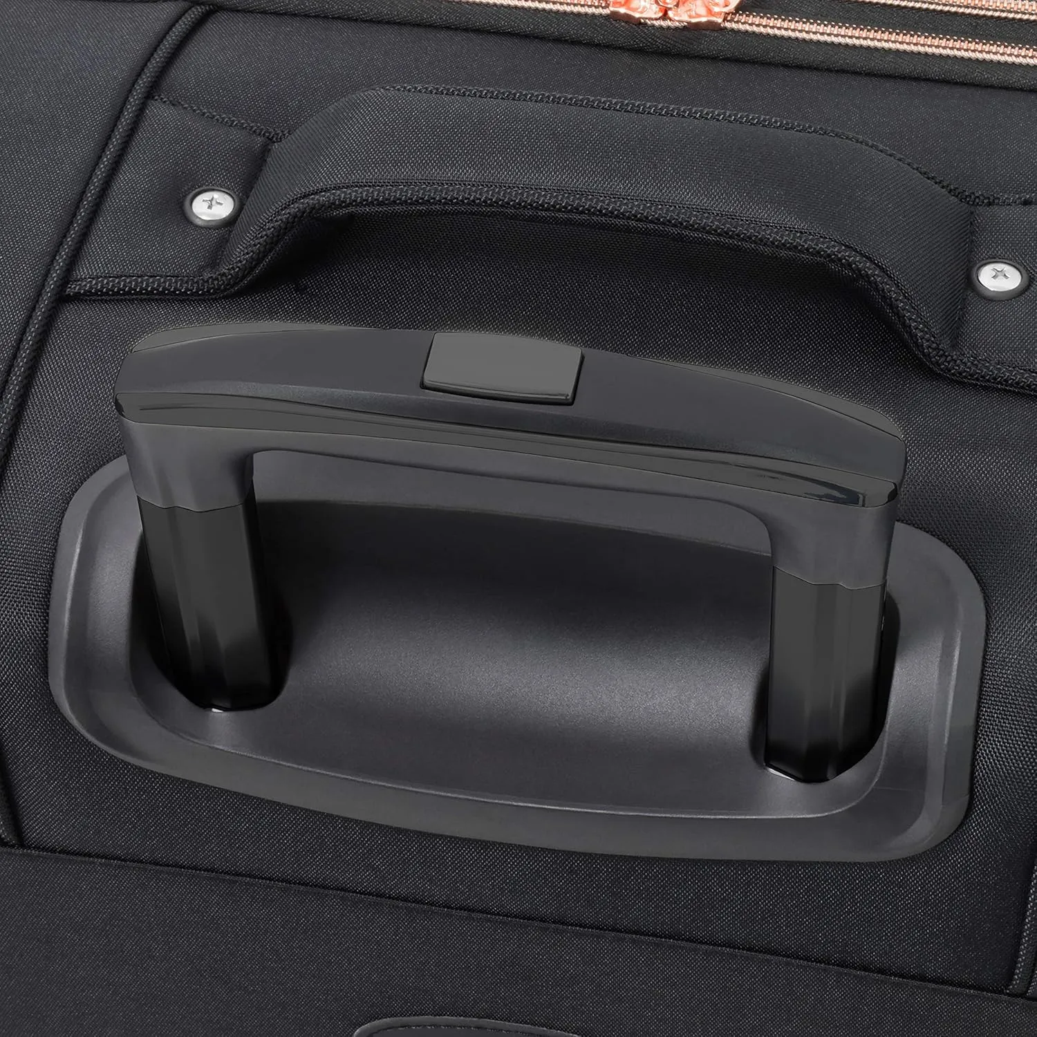 LONDON FOG Bromley Softside Expandable Spinner Luggage, Black, Carry-On 20-Inch
