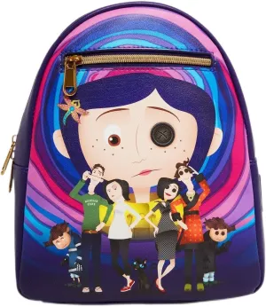 Loungefly Coraline Normal & Other World Group Mini Backpack MULTI NONE