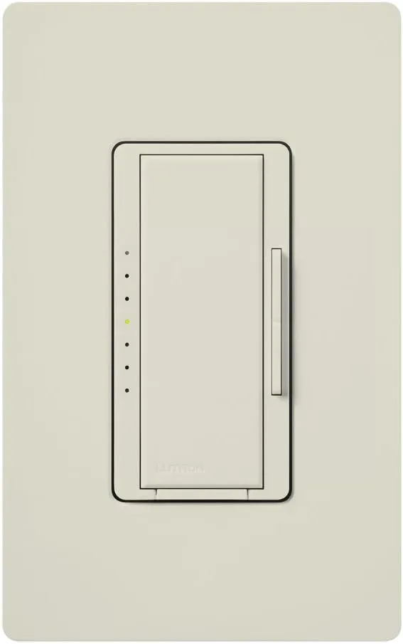 Lutron Maestro Electronic Low Voltage Digital Fade Dimmer Switch, Multi-Location, 600-Watt, MAELV-600-LA, Light Almond