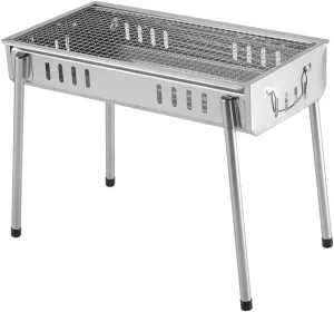 Medium Portable Bbq Grill Stainless Steel Cooking Grid Barbecue Rack Easy to Assemble Versatile Cooking