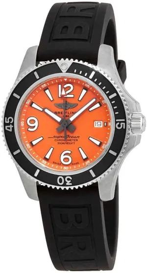 Mens Breitling Superocean 42mm Watch 500 Meter Waterproof A17366D71O1S1