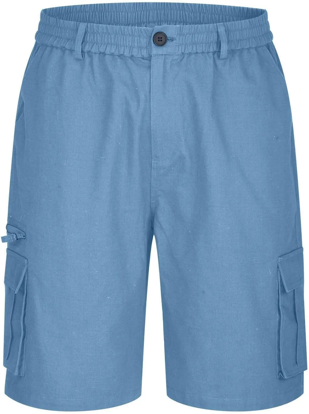 Men's Cargo Shorts Multi Pocket Outdoor Adventure Casual Elastic Waistband Breathable Summer Travel Shorts