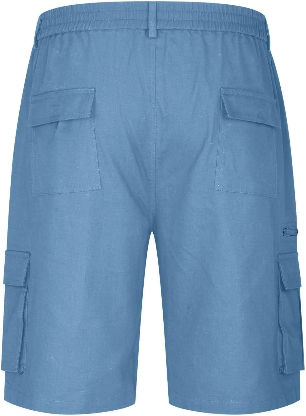 Men's Cargo Shorts Multi Pocket Outdoor Adventure Casual Elastic Waistband Breathable Summer Travel Shorts