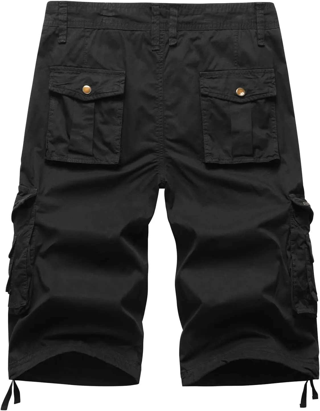 Mens Cargo Shorts Twill Cotton Multi Pocket Relaxed Fit Below Knee Camo Cargo Shorts for Men
