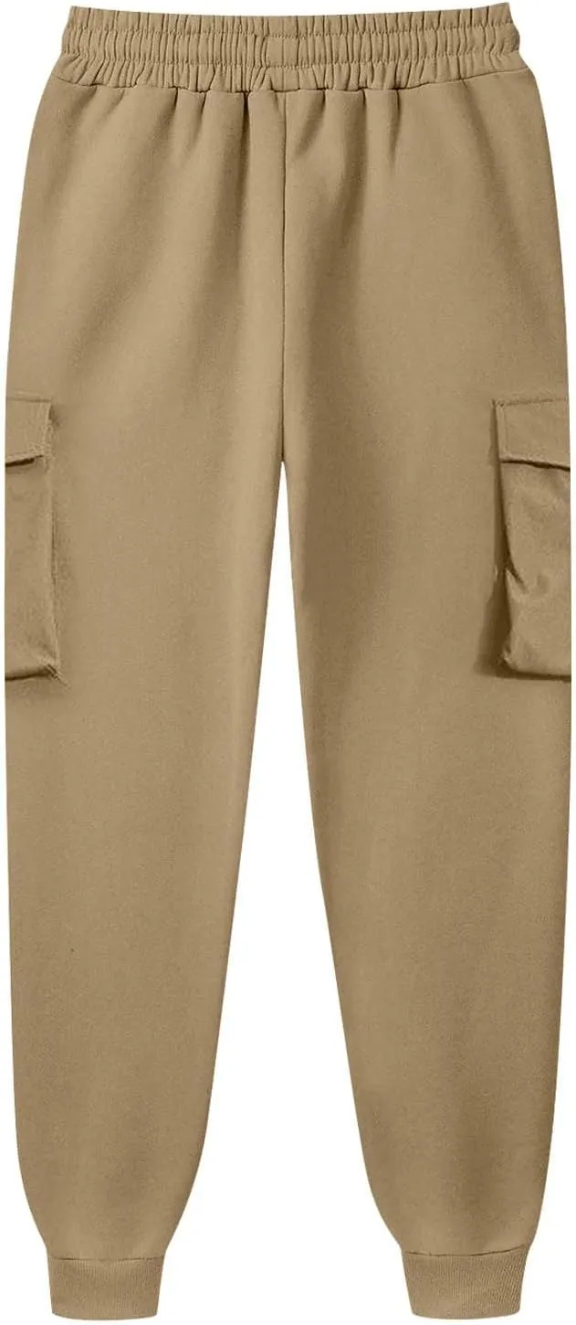 Mens Cargo Sweatpants Relaxed Tooling Multi-pocket Men's Color Men's pants Hiking Sweatpants Casual Athletic Jogger