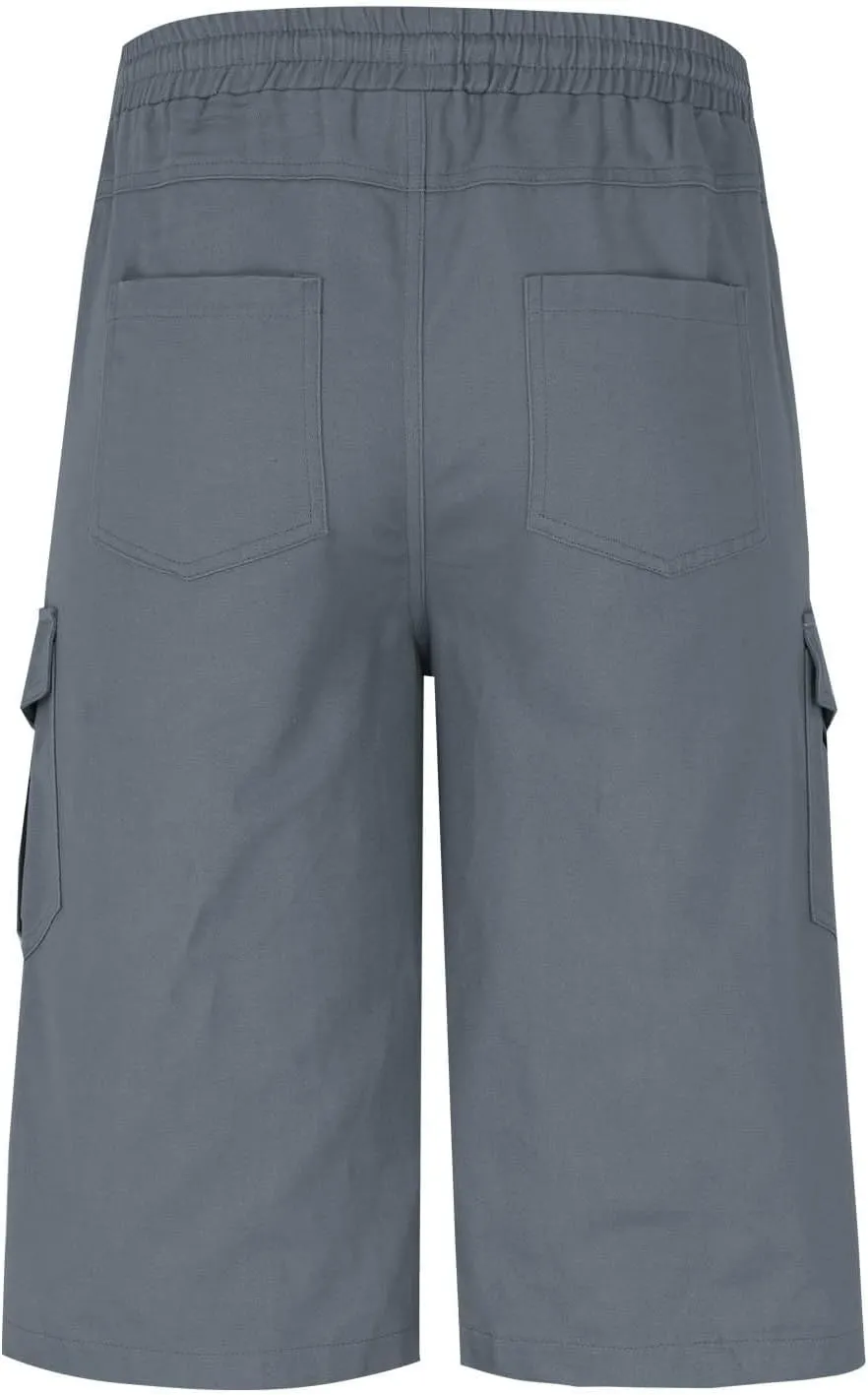 Men's Cargo Work Shorts - Rugged Multi-Pocket Bermuda Shorts Gym Activewear Utility Design for Outdoor & Casual Wear