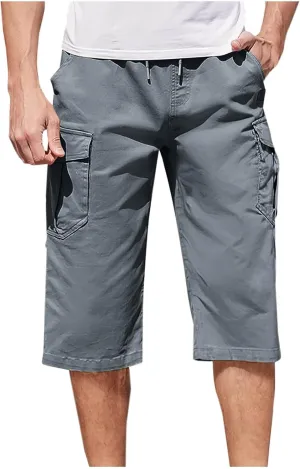 Men's Cargo Work Shorts - Rugged Multi-Pocket Bermuda Shorts Gym Activewear Utility Design for Outdoor & Casual Wear