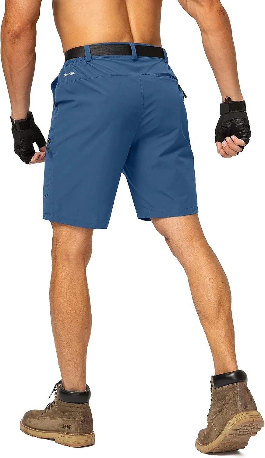 Men's Hiking Cargo Shorts Stretch Quick Dry Outdoor Tactical Shorts for Men with Multi Pocket for Fishing Casual
