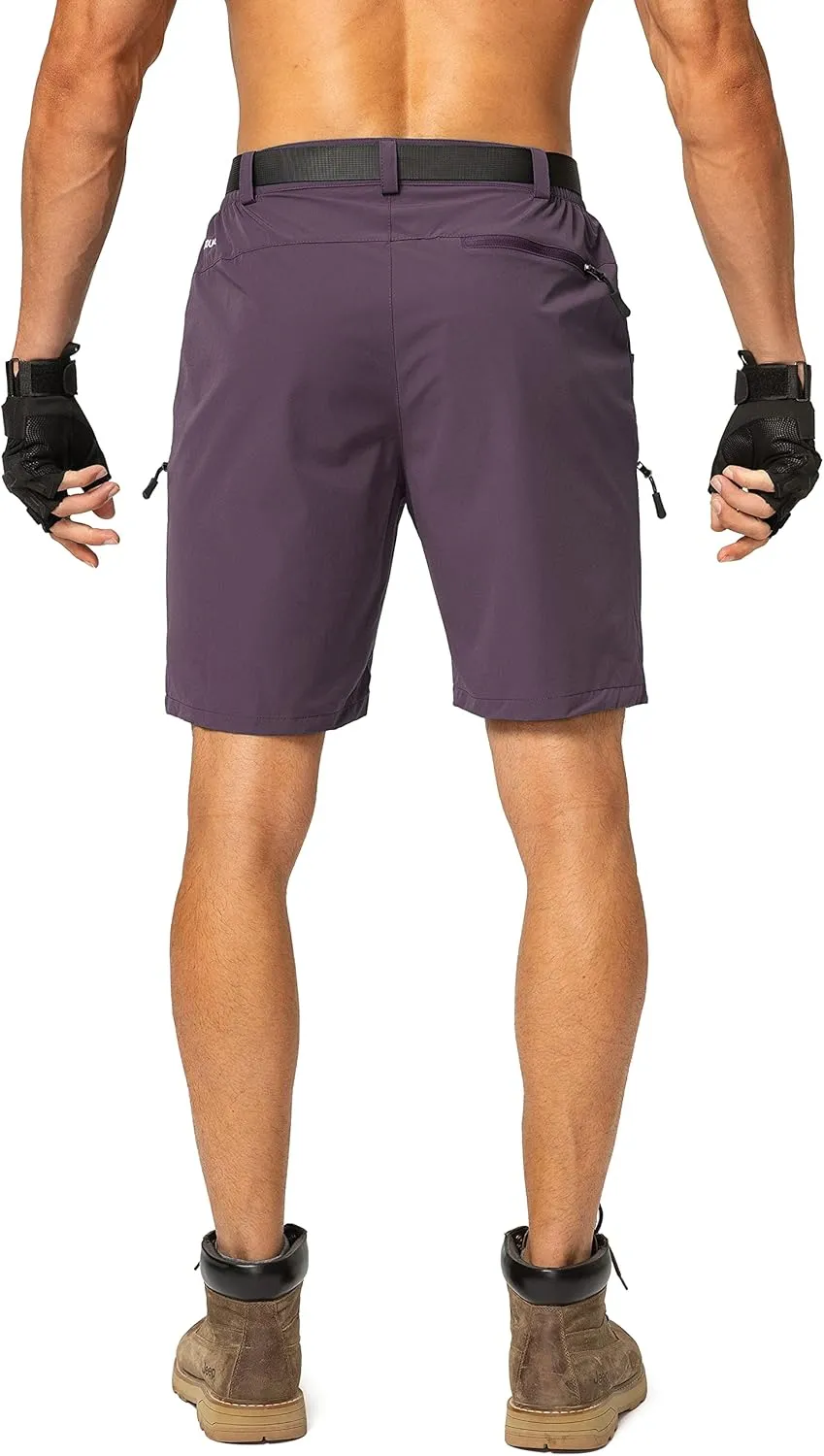 Men's Hiking Cargo Shorts Stretch Quick Dry Outdoor Tactical Shorts for Men with Multi Pocket for Fishing Casual