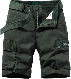 Men's Slim Fit Military Cargo Shorts Summer Multi Pockets Cotton Tactical Shorts