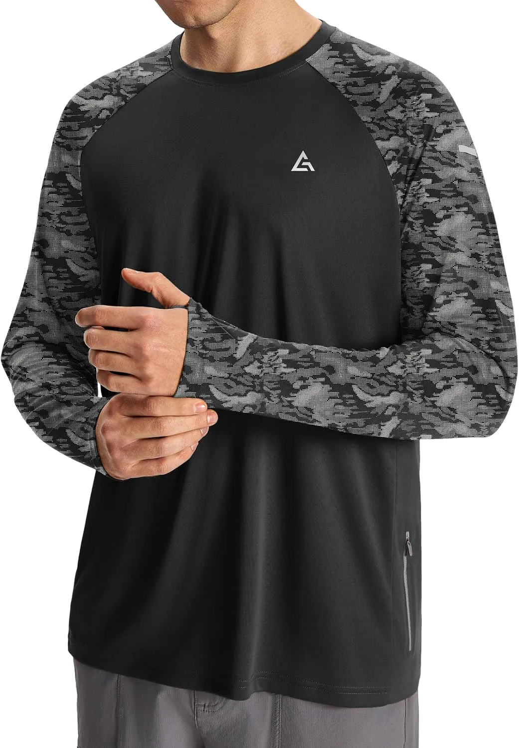 Men’s Sun Protection Shirts UPF 50  Long Sleeve UV Shirt Rash Guard for Men Quick Dry Swim Fishing Beach Athletic