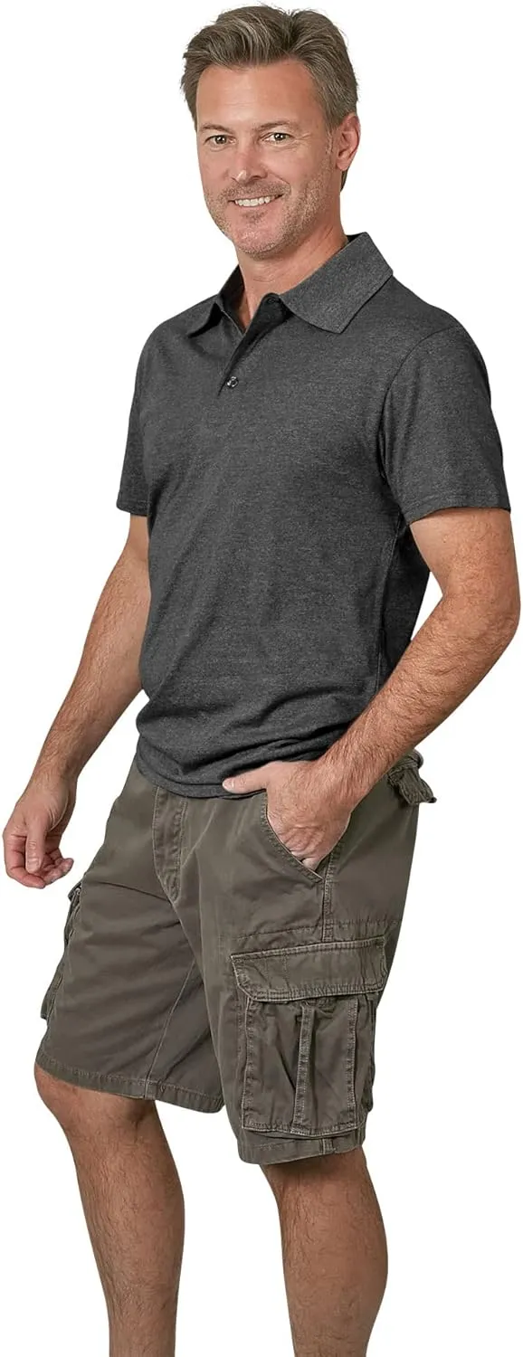 Men's Twill Cargo Shorts Cotton Lightweight Multi Pocket Casual Outdoor Hiking Shorts