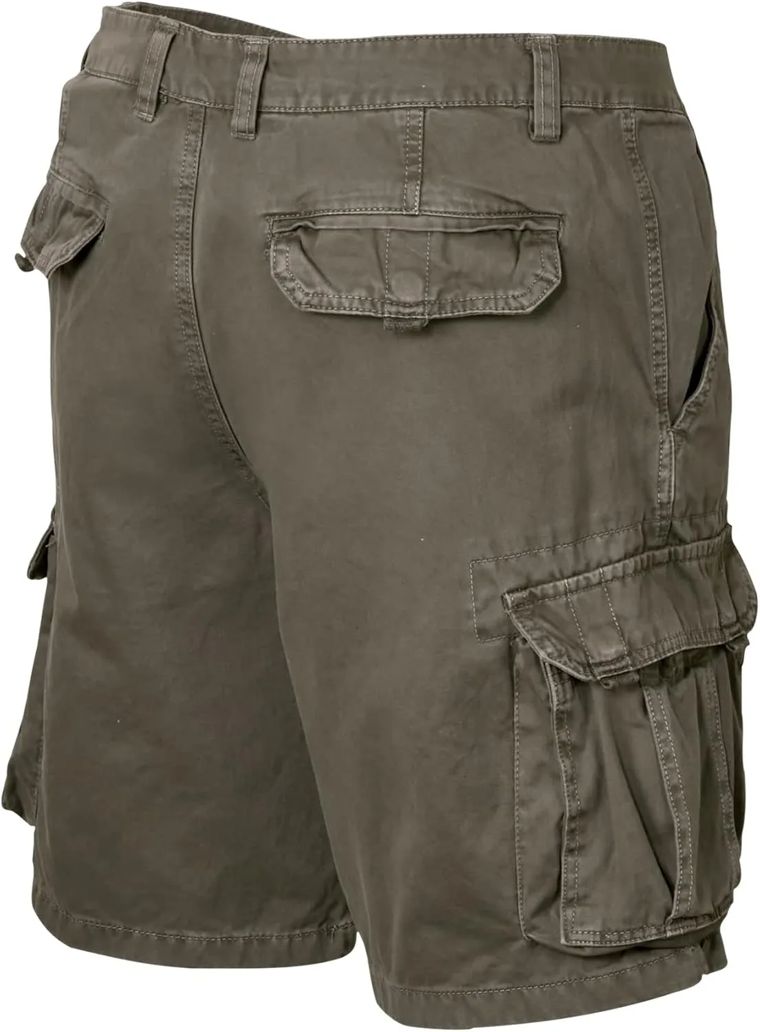 Men's Twill Cargo Shorts Cotton Lightweight Multi Pocket Casual Outdoor Hiking Shorts