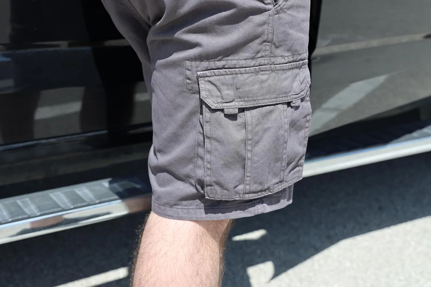 Men's Twill Cargo Shorts Cotton Lightweight Multi Pocket Casual Outdoor Hiking Shorts