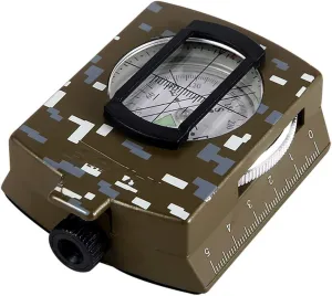 Metal & Glass Survival Compass for Hiking, Camping & Outdoor Activities - Waterproof & Shockproof, Fluorescent Dial