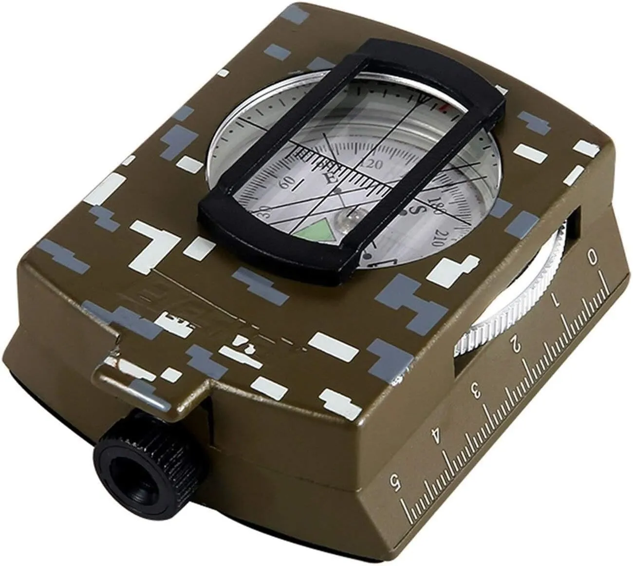 Metal & Glass Survival Compass for Hiking, Camping & Outdoor Activities - Waterproof & Shockproof, Fluorescent Dial