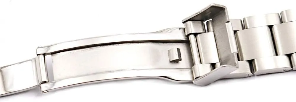 Metal Watch Straps,Brushed Solid Quick Release Metal Watch Strap Men's sports strap 20mm 21mm Silver Brushed 316L Stainless Steel Watch Band Belt Strap Bracelets