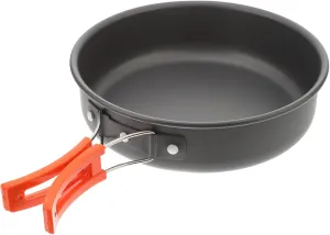 Mikikit Non-Stick Portable Frying Pan Camping Cooking Pot Aluminum Outdoor Pan