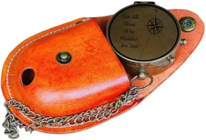 Military Compass Stylish Brass Compass for Navigational Prowess – Antique Aesthetics Combined with Modern Precision – Essential Gear for Outdoor Enthusiast