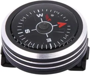 Mini Portable Watch Strap Button Compass for Bracelet Outdoor Hiking Camping Outdoor Tools