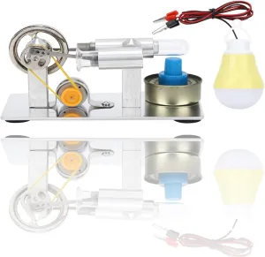 Mini Stirling Engine, Physical Experimental Steam Engine Stirling Motor Educational Stirling Motoren Stirling Engine Kit DIY Stirling Engine Kit for Adult
