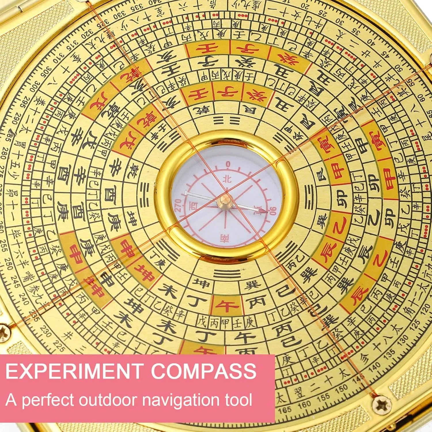 Mipcase Portable Survival Compass Chinese Ancient Compass Hiking and Camping Tool