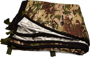Mongrel EDT | The Original 10ft x 10ft Thermal Reflective Light Weight Water Proof Nylon Survival Tarp (Camouflage)