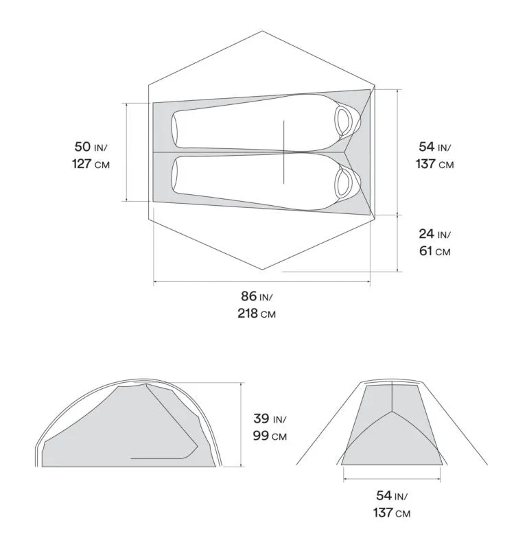 Mountain Hardwear Strato UL 2 Tent Undyed 二人帳篷