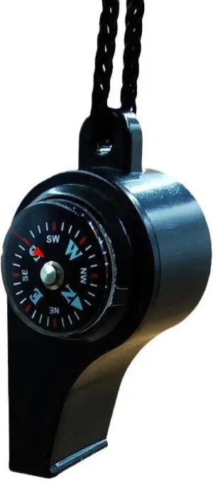 Multi-Function Outdoor Survival Whistle with Compass and Thermometer