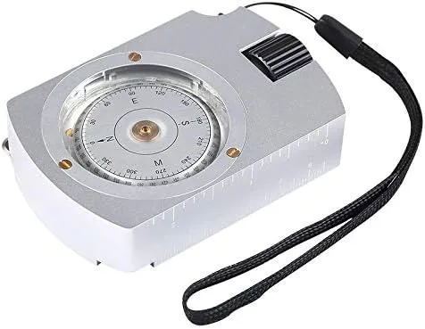 Multi Functional Survival Compass Camping Hiking Compass Map Measurer Distance Calculator Metal Professional Compass