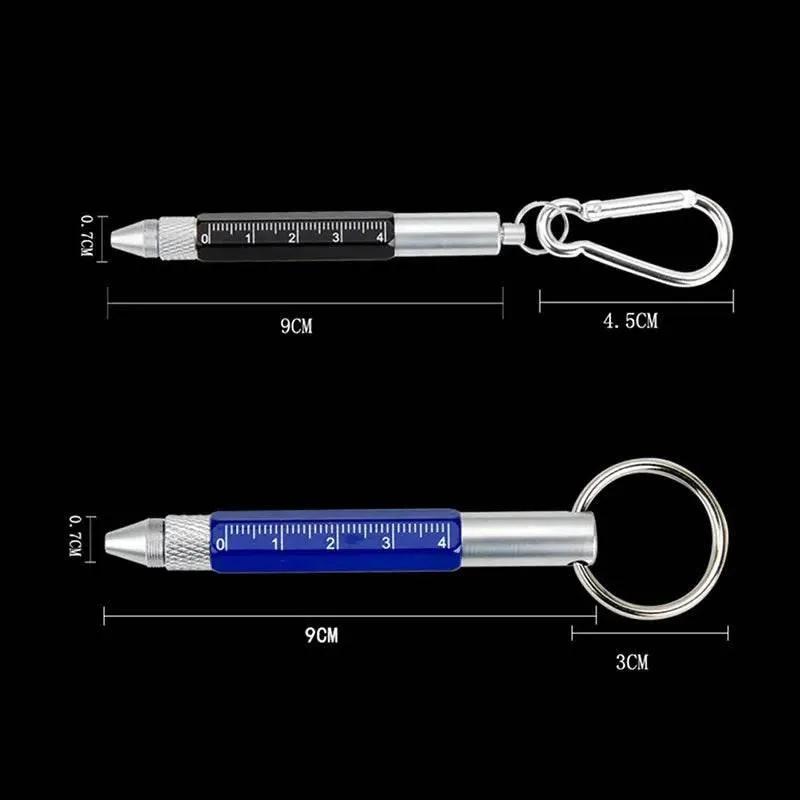 Multi-Pen Keychain Tool - 6-in-1 Pocket Pro Kit
