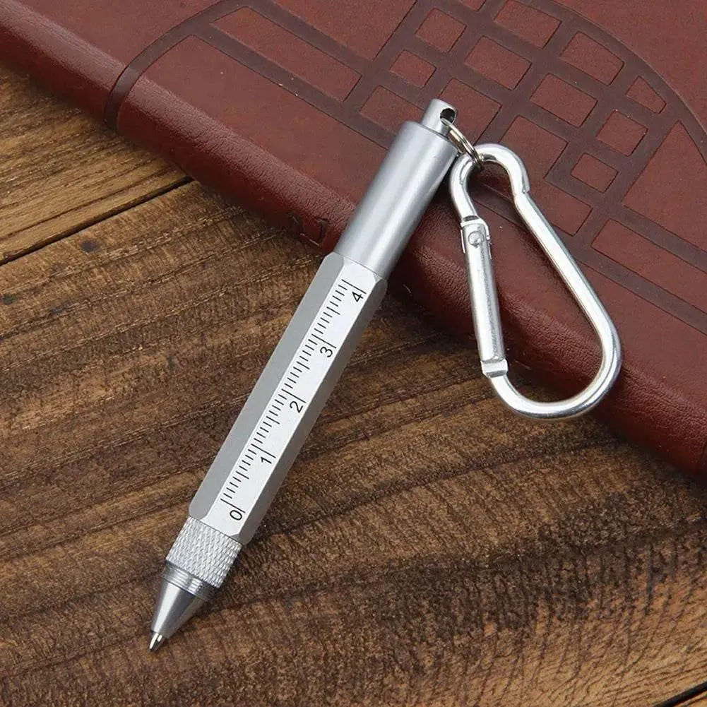 Multi-Pen Keychain Tool - 6-in-1 Pocket Pro Kit