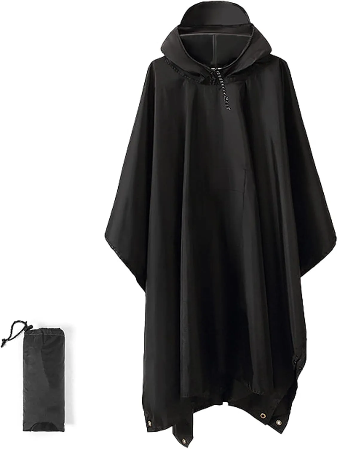 Multifunction Raincoats Poncho 3-in-1 Reusable Waterproof Raincoats Sunshades Tarp Tent Ground Sheet Mat with Carry Bag