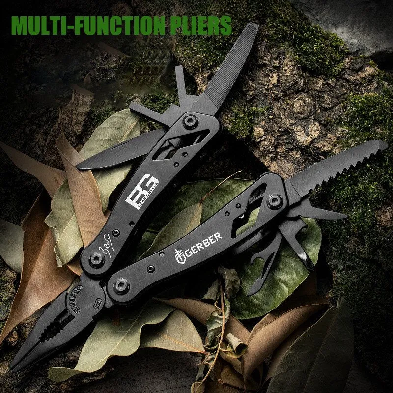 Multifunctional Folding Pliers Portable Tool Folding Pliers EDC Stainless Steel Survival Tool Kit