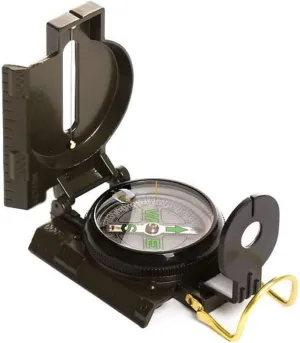 Multifunctional Military Compass – High Accuracy All-Metal Waterproof Compass with Bubble Level for Hiking, Camping, and Outdoor Activities
