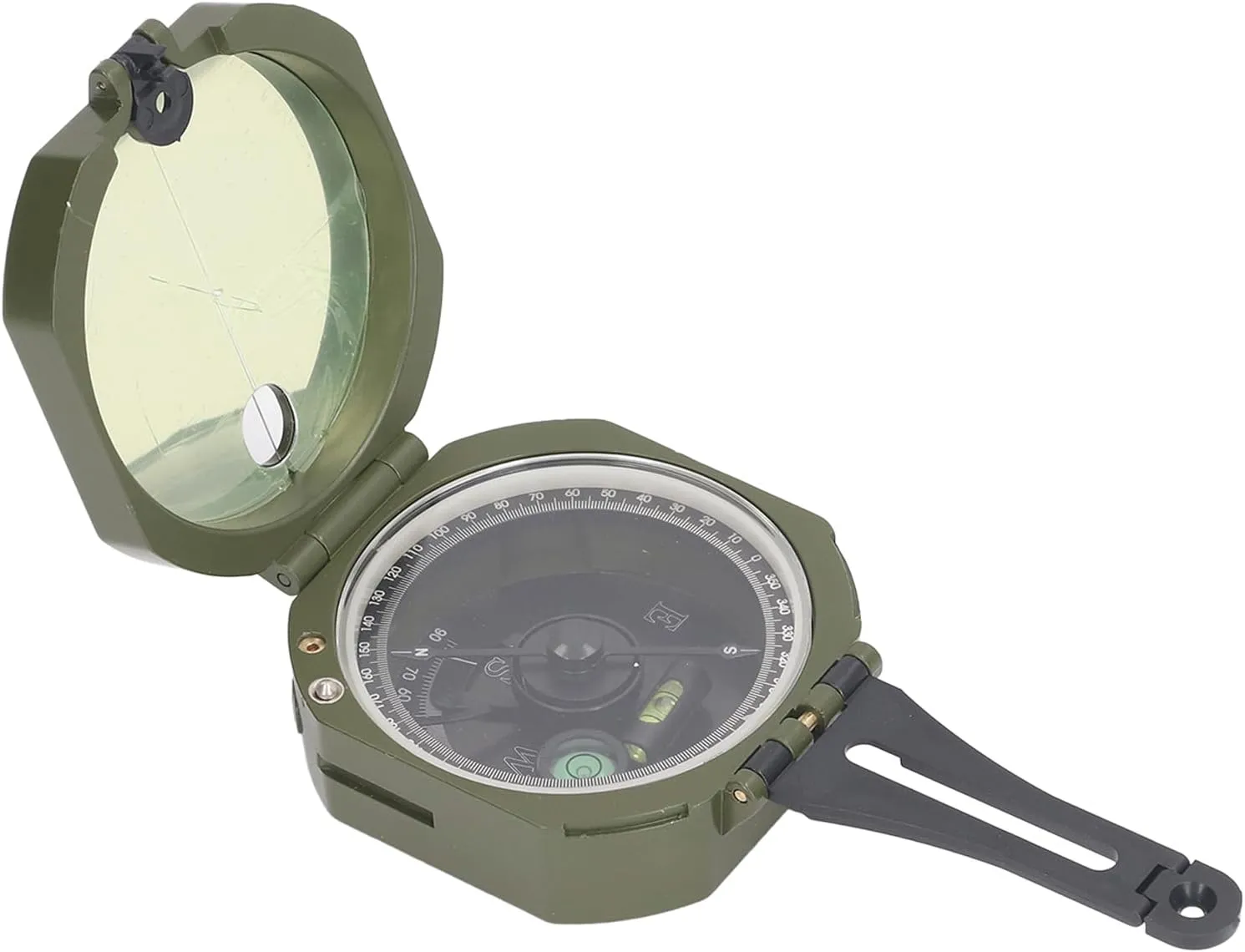 Multifunctional Navigation Compass, Professional Metal Camping Compass High Accuracy Pointer Hiking Compass with Inclinometer for Outdoor Adventure Camping
