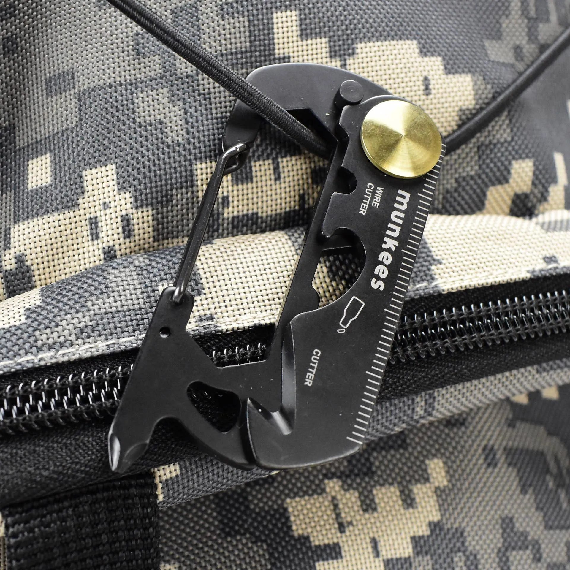Munkees 13-Function Carabiner Card Tool