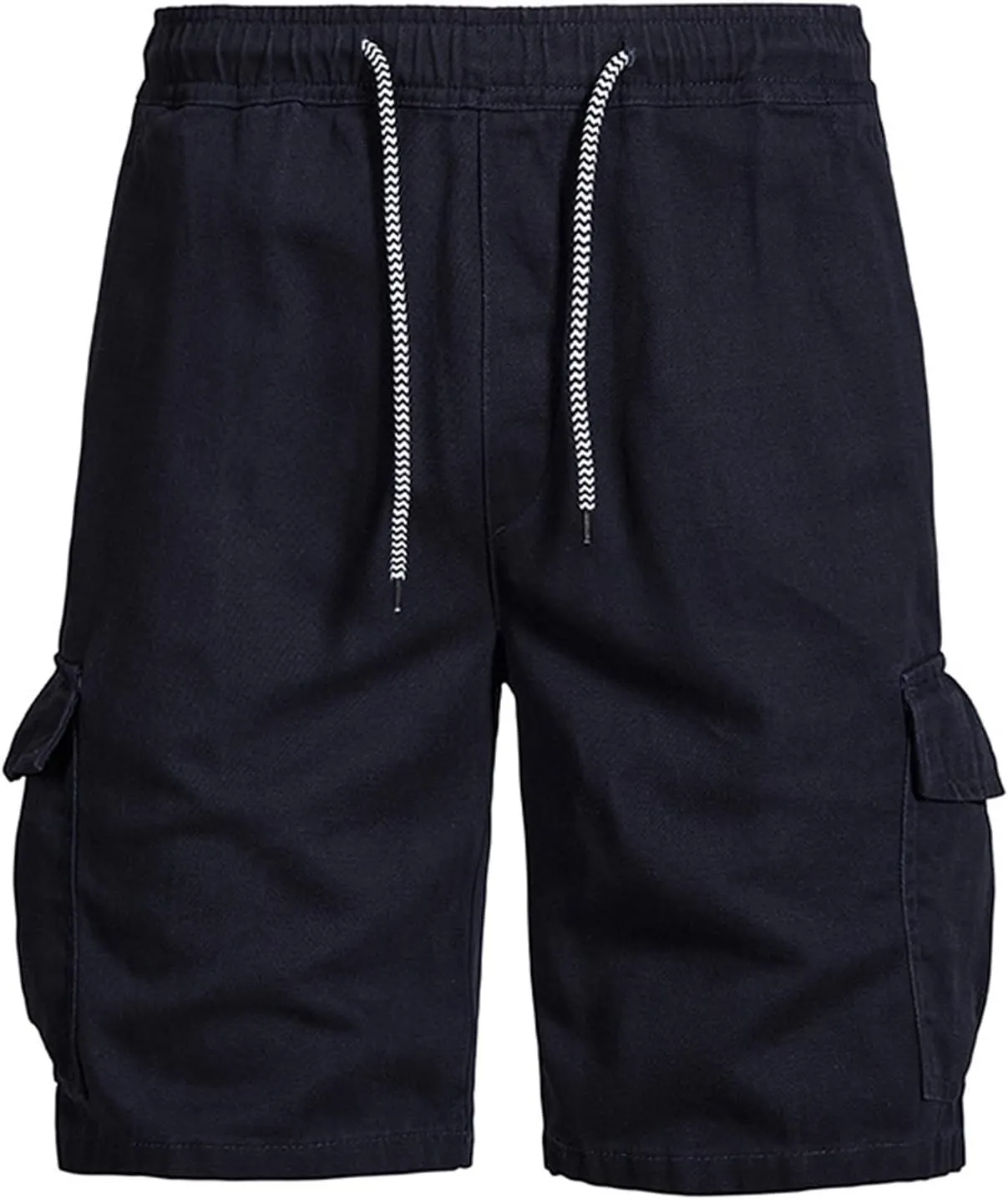 Muscularfit Cargo Shorts for Men 2024 Trendy Cotton Multi Pocket Tooling Shorts Casual Elastic Waist Drawstring Sport Shorts