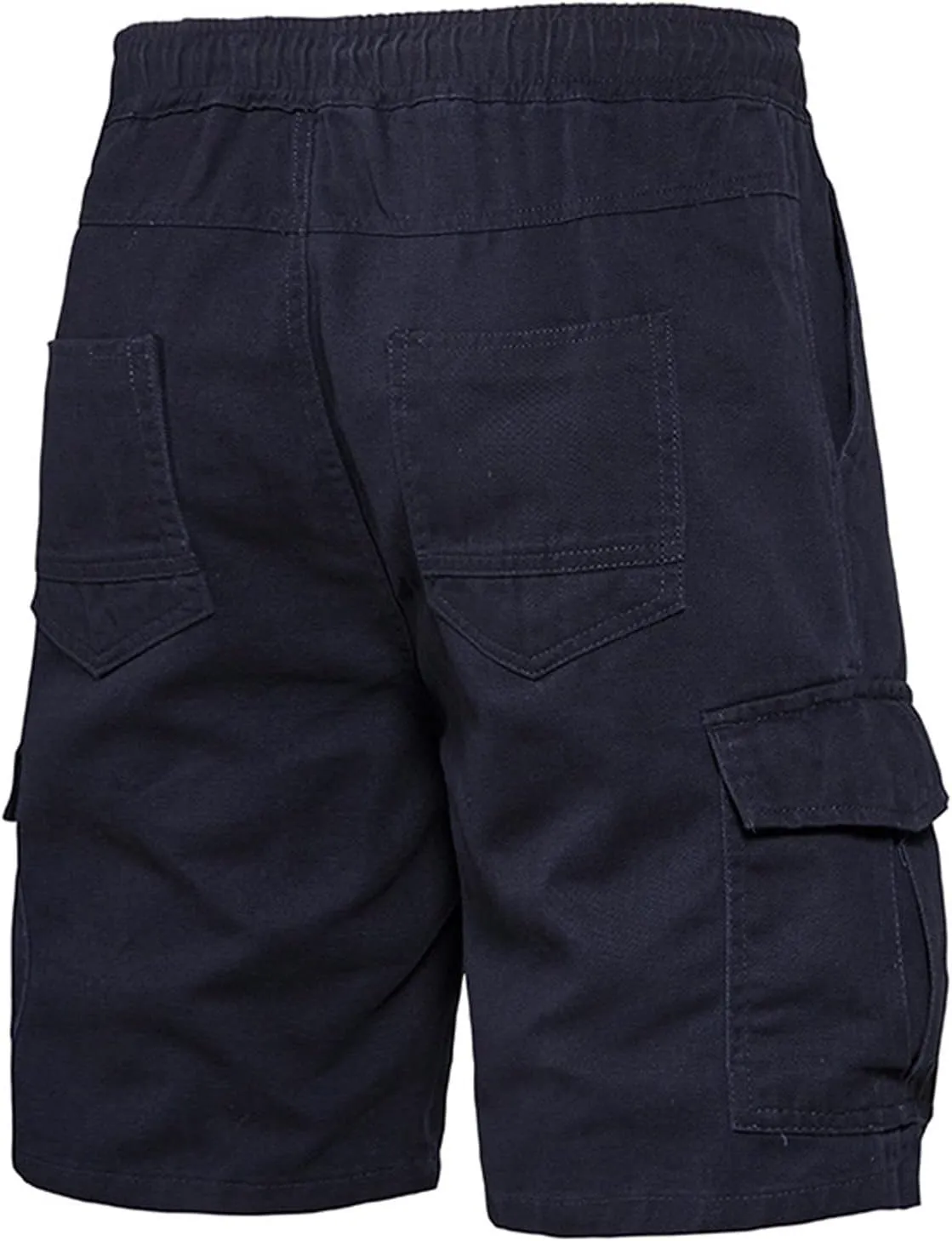 Muscularfit Cargo Shorts for Men 2024 Trendy Cotton Multi Pocket Tooling Shorts Casual Elastic Waist Drawstring Sport Shorts